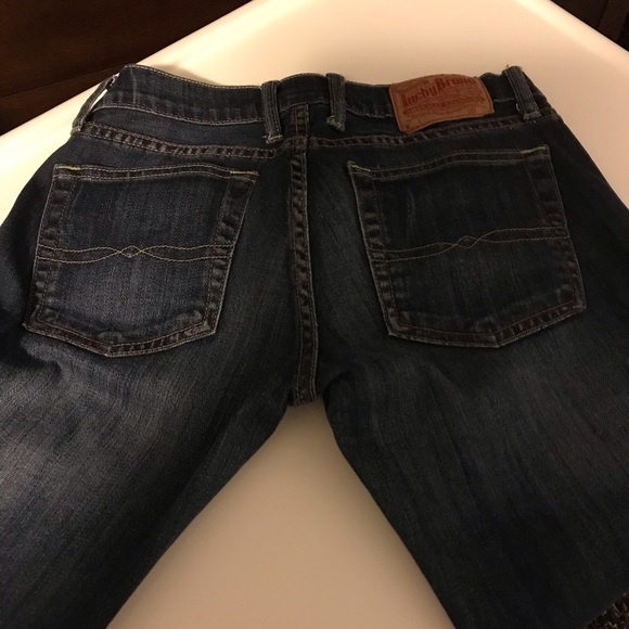 LUCKY BRAND JEANS WOMENS SHORT INSEAM SIZE 2 X 26 FLARED LEGS TWO BUTTON FLY - Picture 9 of 16